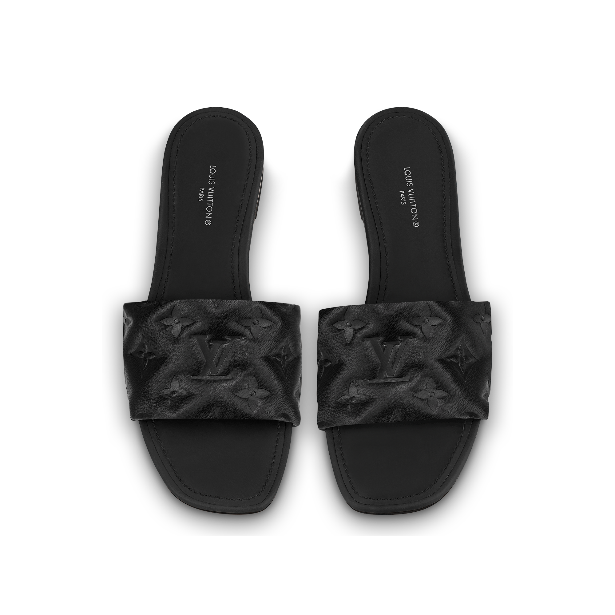 Revival Flat Mules Luxury Black LOUIS VUITTON